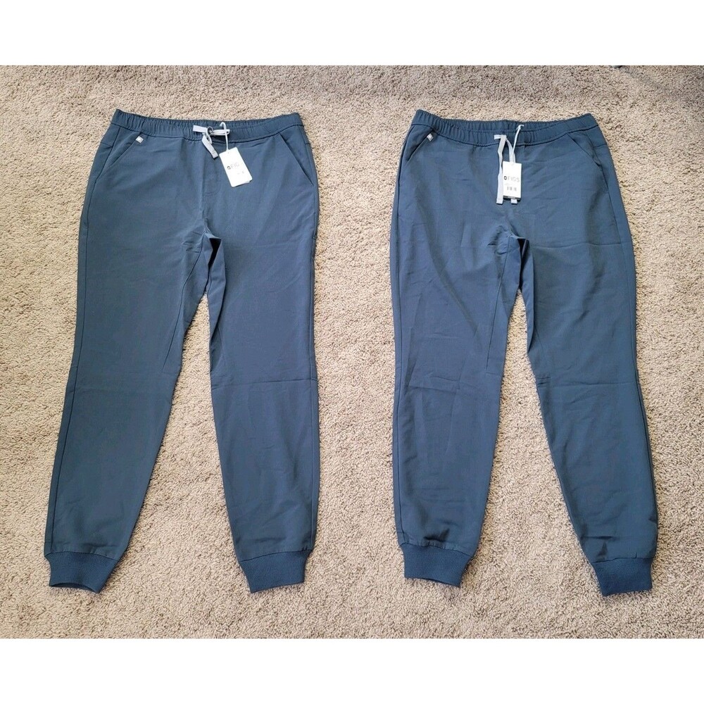 Figs Tansen Mens L Blue Technical Collection Slim Jogger Scrub Pants Lot Of 2